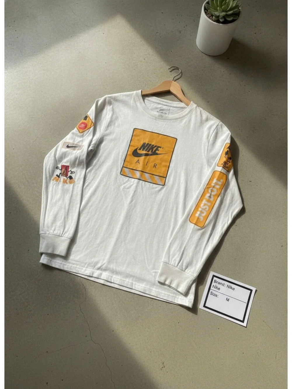 Nike Kid's White and Grey Tshirt